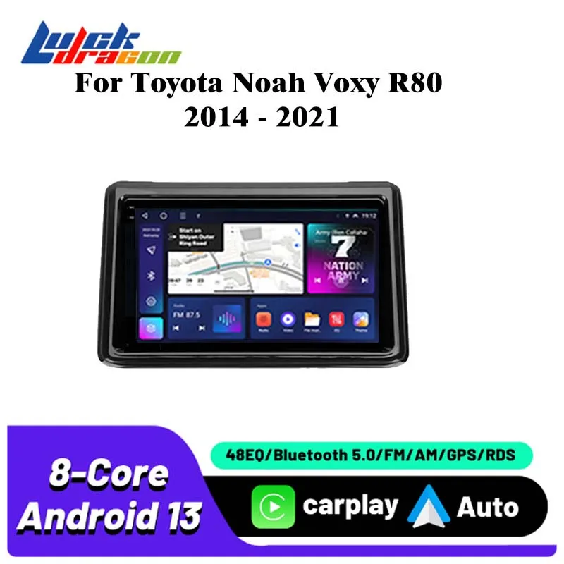 Autoradio Multimedia Player Car Radio For Toyota Noah Voxy R80 2014 - 2021 Android 14 Audio Stereo Video Carplay Android Auto