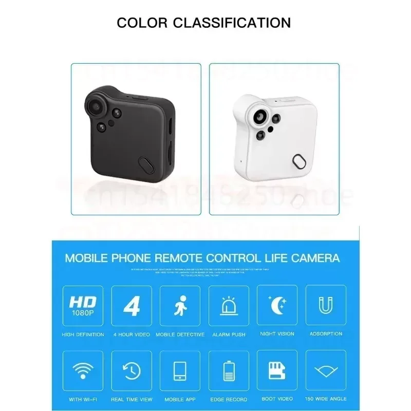 1080P HD Mini Camera Wifi Smart Home IP Webcam Remote Surveillance Outdoor Sport DV DVR Small Camcorders With Magnetic Espia Cam