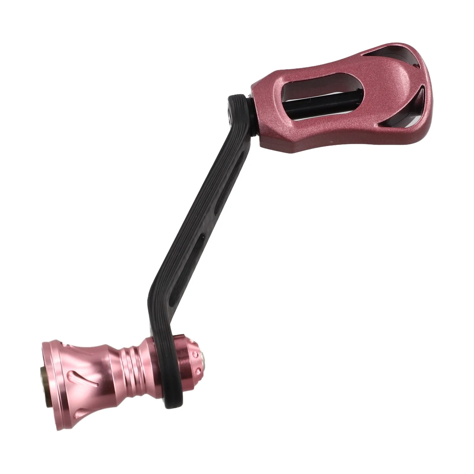For DAIWA For FUEGO Compatible Single Rocker Handle Arm 70MM Carbon Fiber Knob Screw in Style with Dual Bearing Support