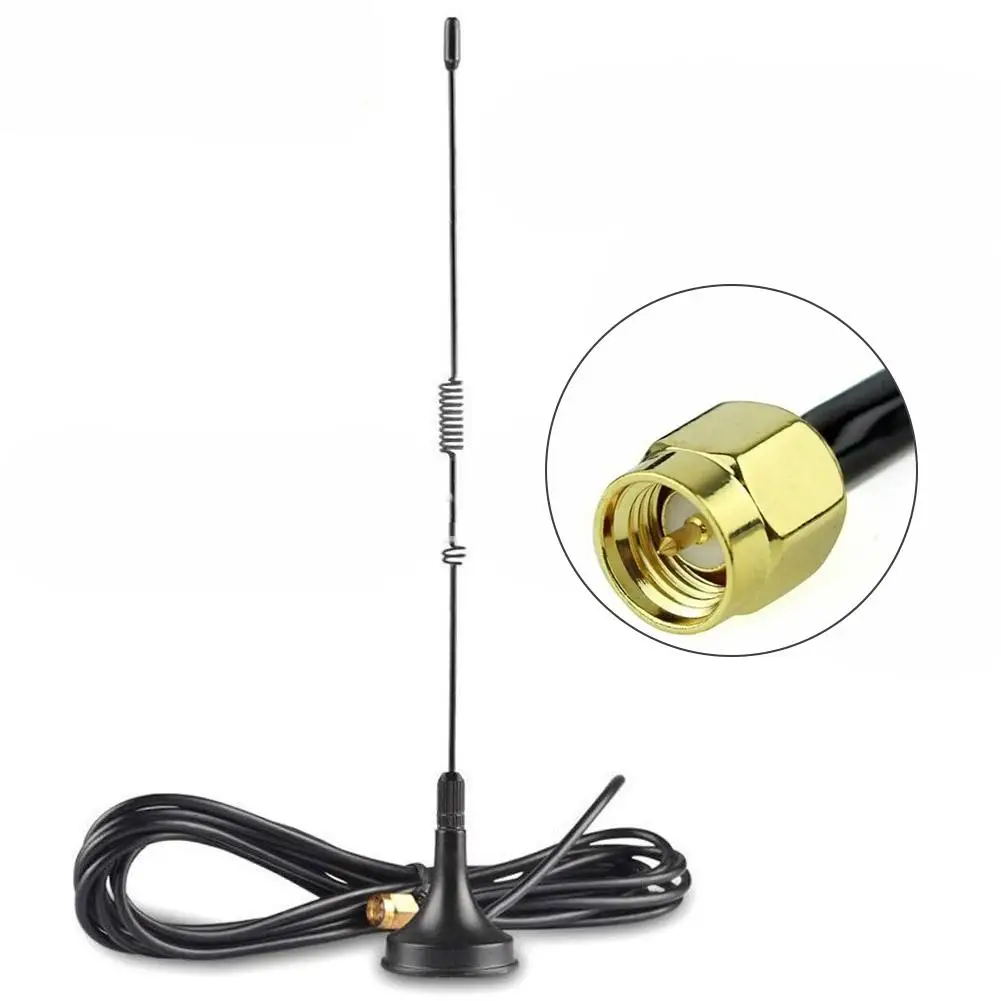 Antena succionadora de piezas sma-hembra, medidor de 433MHz, 3 antenas, intercomunicador de segmento de Cable doble, UV5R, D1B1, 1 AntennaUT-106UV