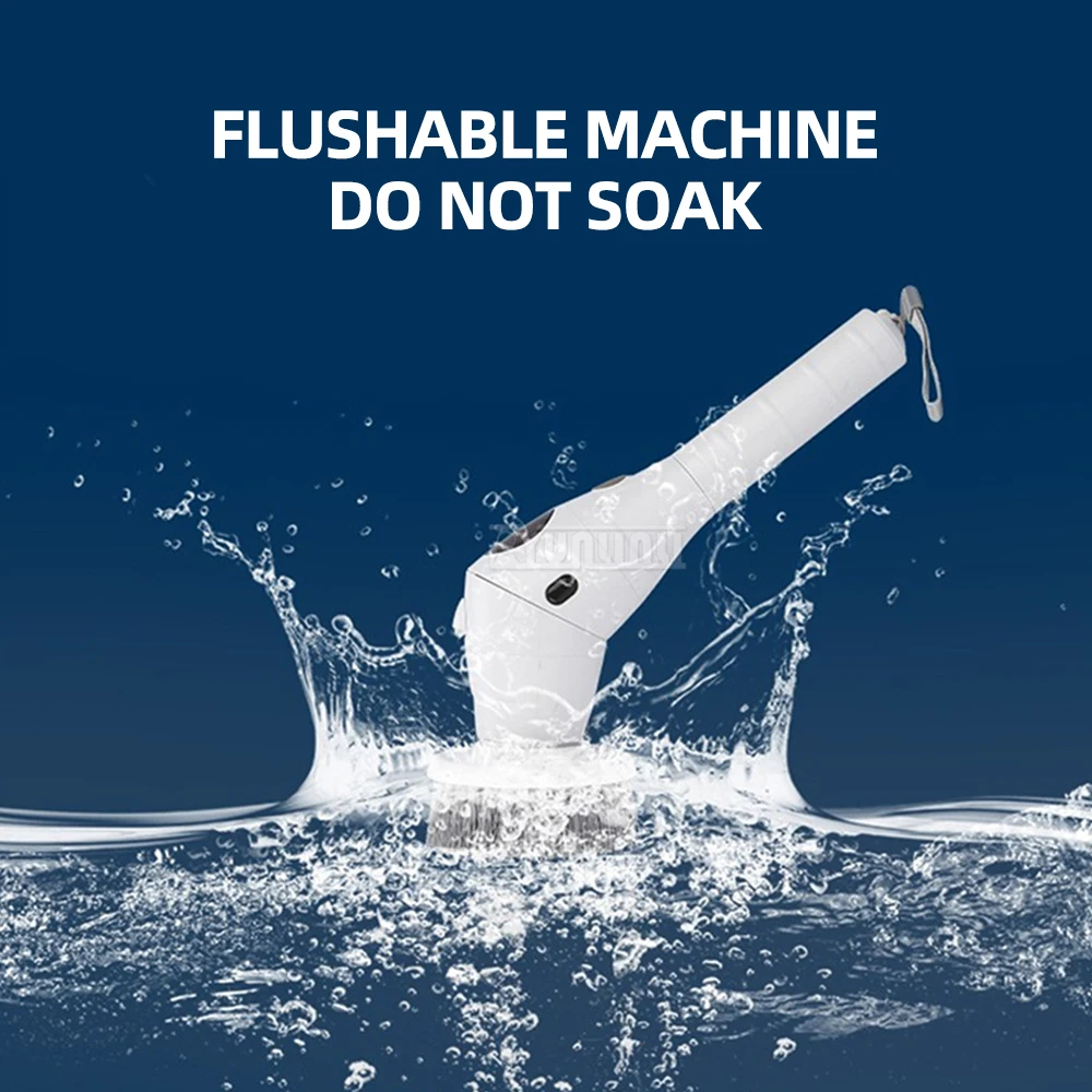 2025 Nuova spazzola per pulizia wireless elettrica domestica Lavapavimenti rotante per pavimenti Bagno Cucina Gadget utili