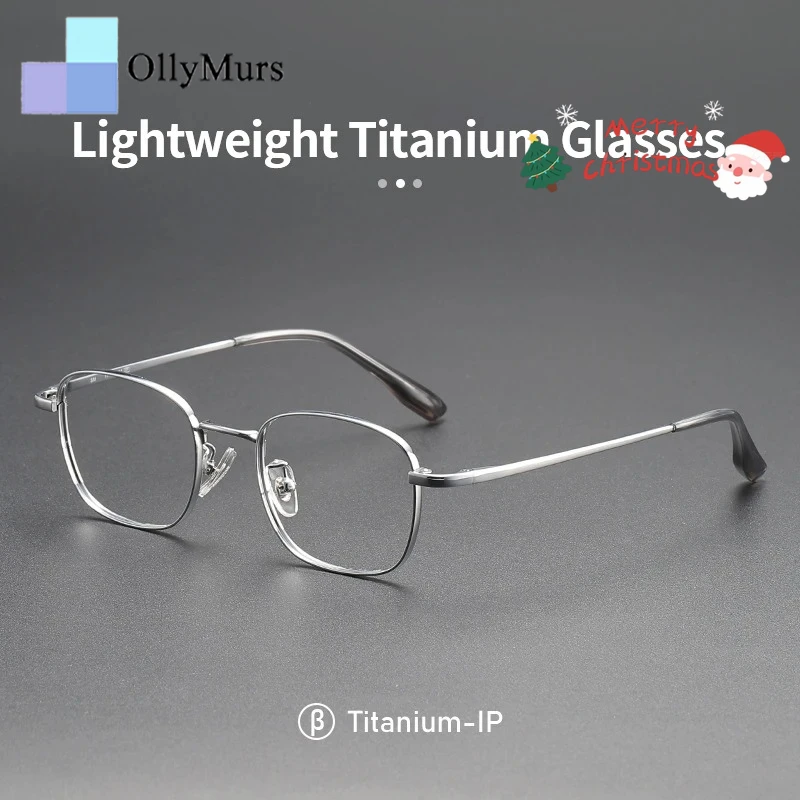 

KIZN Сверхлегкие стильные оправы для очков из титанового сплава для мужчин и женщин, оптические очки на заказ, очки для близорукости по рецепту