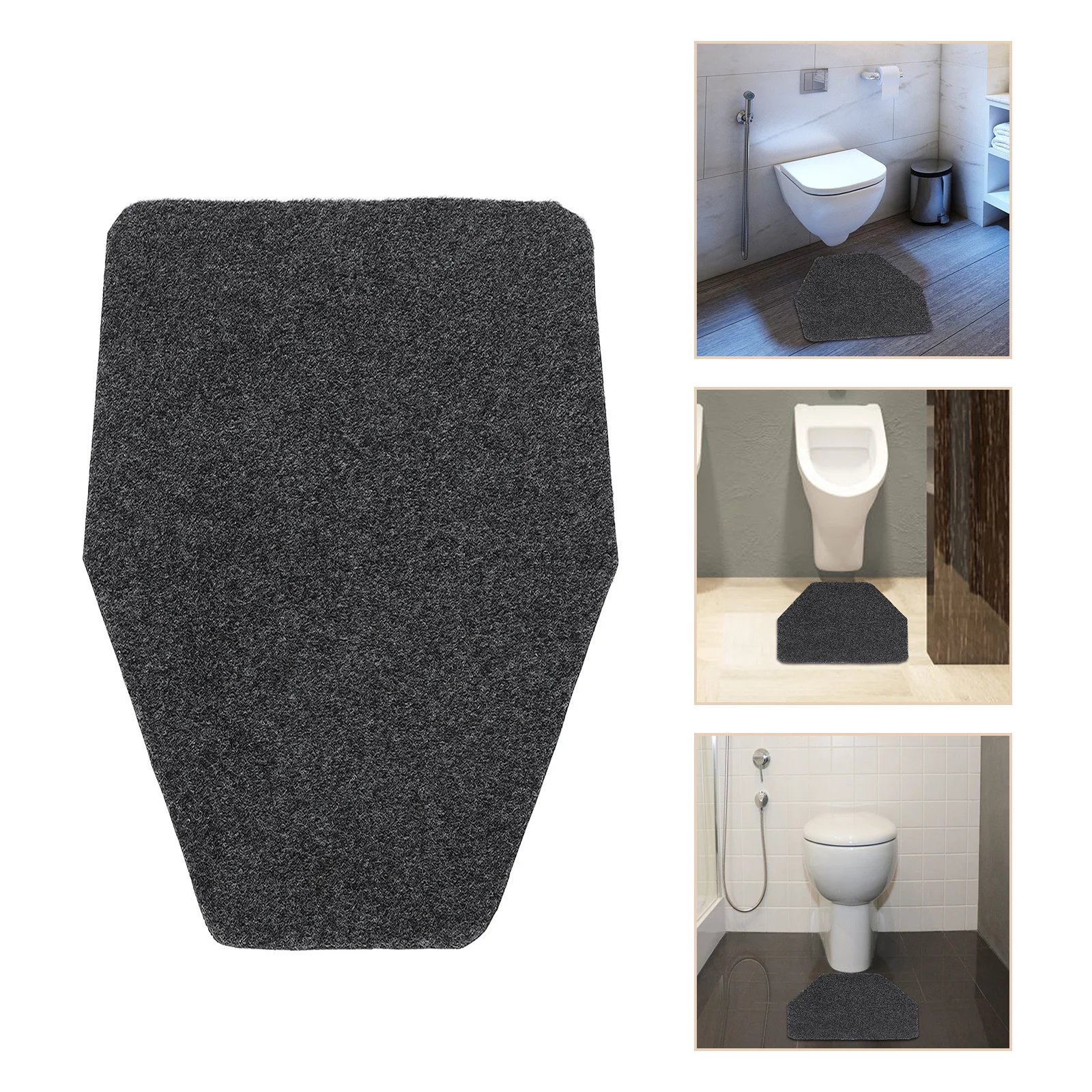 

Anti-Slip Absorbent Urinal Mat Pvc Floor Pad For Commercial Restrooms Hotels Urinal Splash Guard Mat Toilet Accessories