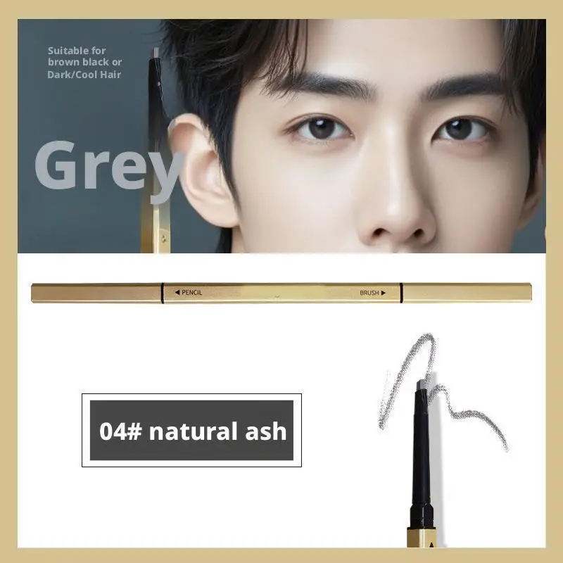 

Small Gold Bar Eyebrow Pencil Waterproof and Sweatproof Non-decolorizing Lasting Ultra-fine Core Gray Brown For Man Z6M9