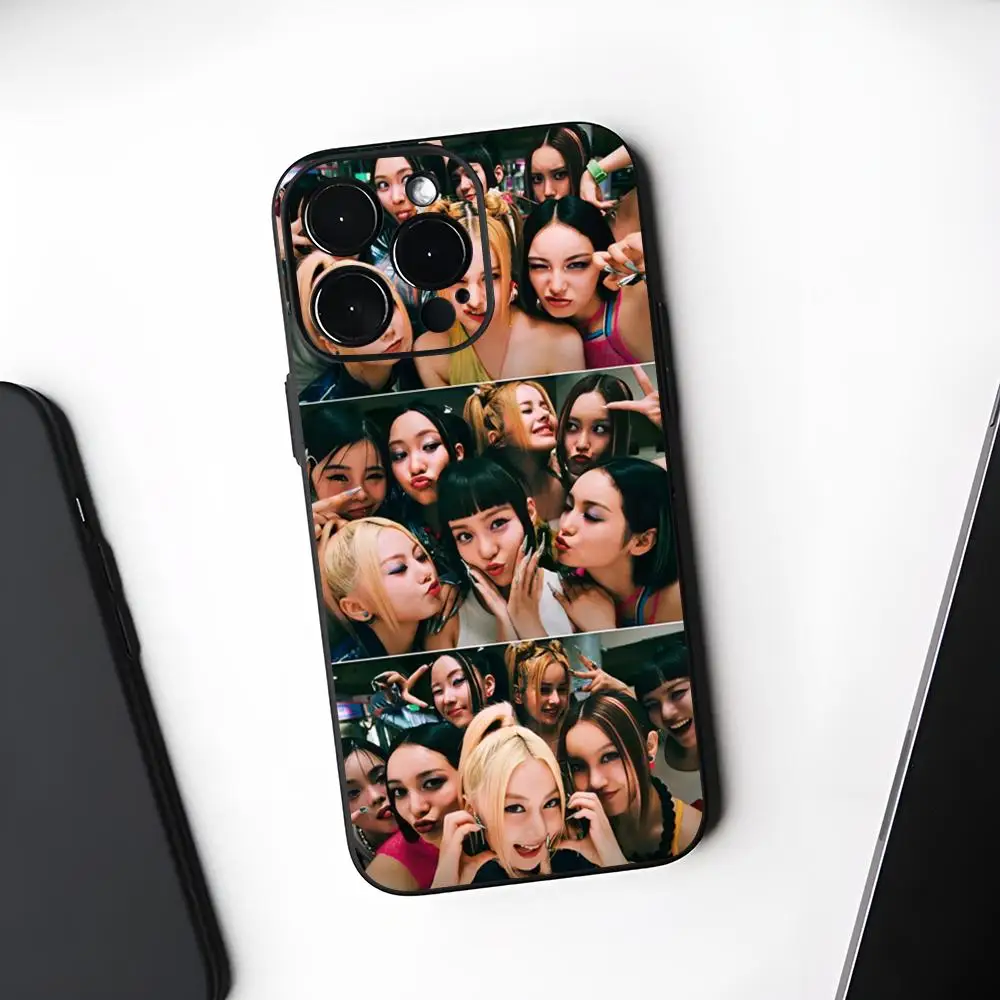 Популярный чехол для телефона Kpop XG Girl черный мягкий Iphone 16 15 14 13 11 12 Pro Max Xr X Xs 8 7 Фото №2