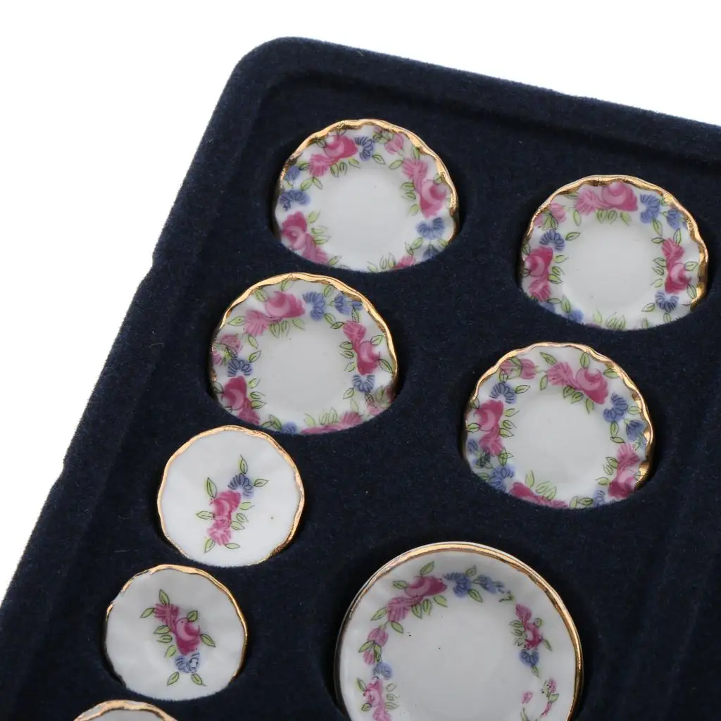 1:12 مصغرة 40 قطعة شاي سيراميك دمية اكسسوارات أثاث المطبخ #6