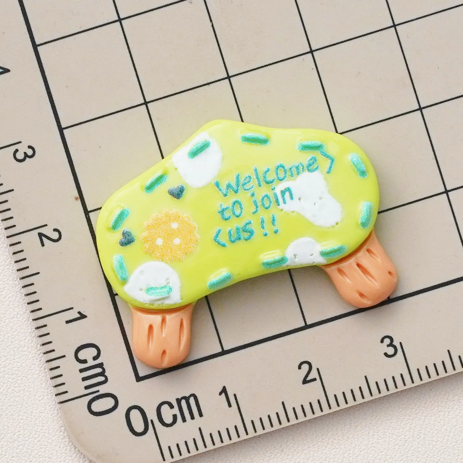 10PCS New cute cartoon cream gel phone case resin accessories hairpin DIY jewelry handmade materials