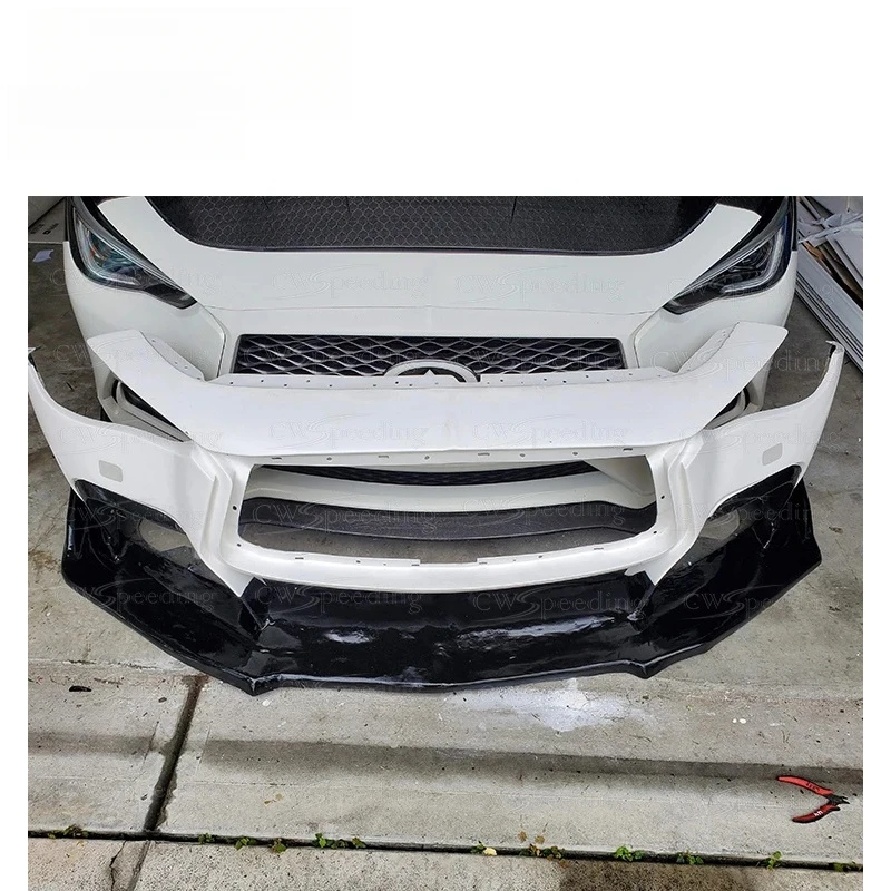 Best Choice OEM Style Carbon Fiber Front Bumper Lip Kit for Sports Coupe Off-Road Lightweight Exterior