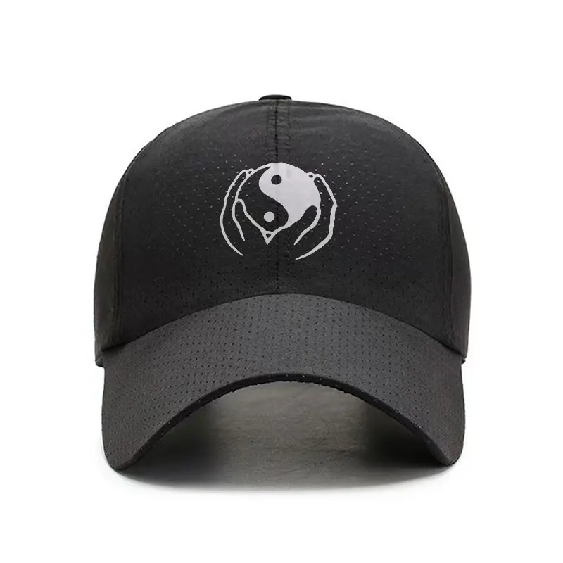 Tai Chi Yin Yang Quick Dry Baseball Cap Breathable Outdoor Sports Hat for Men and Women