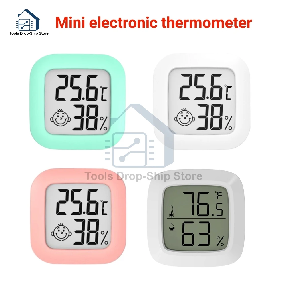 Mini LCD cyfrowy termometr higrometr temperatura zewnętrzna domowy higrometr czujnik miernik temperatury i wilgotności narzędzie