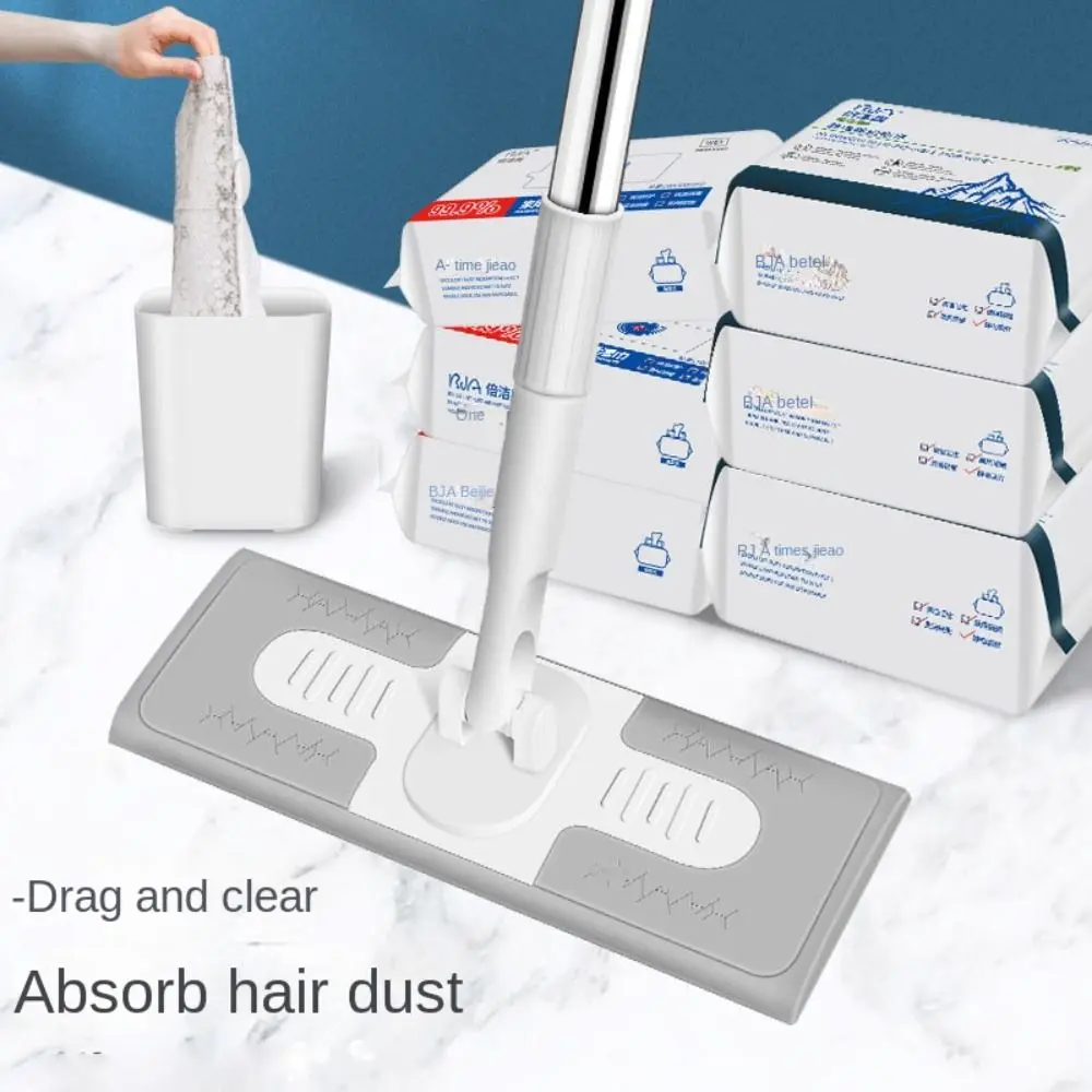 Large Electrostatic Dust Mop Floor Wipe Disposable Dust Mops Replacement Cloth Hair Cleaning Dry Towel For Wood Tile