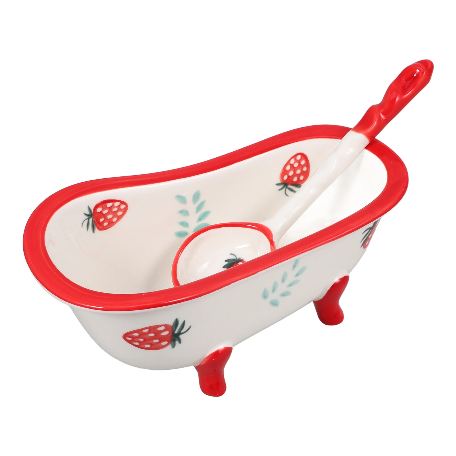 

1Set Snack Bowl Bathtub Shape Creative Food Tray Multi Purpose Candy Container Portable Storage Dish Home Decor