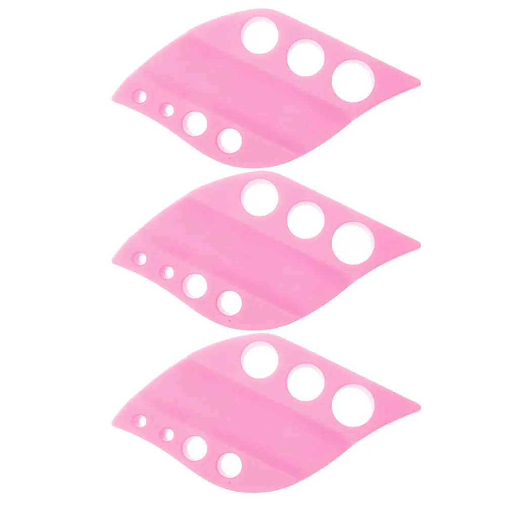 

3 Pcs Pink Soft Silicone Ink Cup Holder Tattoo Machine St Embroidery Pen Bracket Color Rack Portable Pigment Tray Tattoos