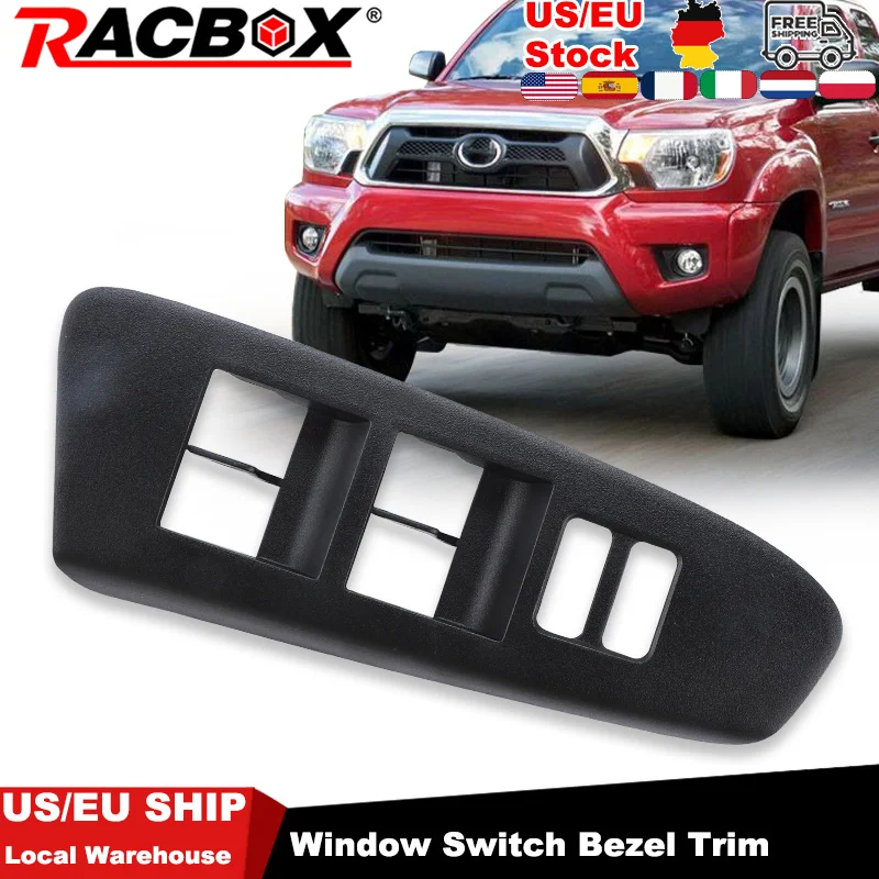 Front Left Master Power Window Switch Button Bezel Trim For Toyota Tacoma 2012 2013 2014 2015 74232-04050 74202-04040 LHD