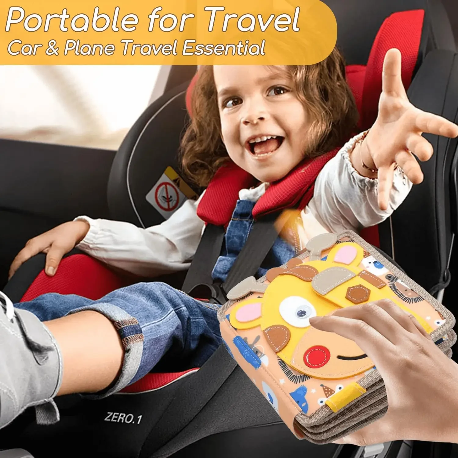 Бизи-книга Монтессори для малышей, развивающая сенсорная игрушка, тихая фетровая книга для ребенка, дошкольные обучающие занятия для детей, подарок