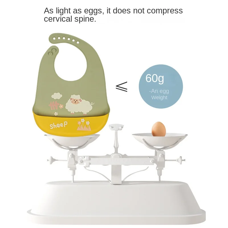 Silicona ベビーフードグレード防水シリコーンよだれかけ赤ちゃんのための調節可能なかわいい漫画ベビーよだれかけ男の子幼児給餌のもの