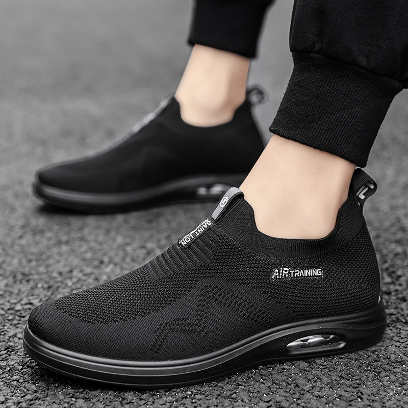 Fashion Lightweight Men Sneakers Mens Casual Shoes Running Shoes Breathable Slip on Wear-resistant Men Loafers Zapatillas Hombre