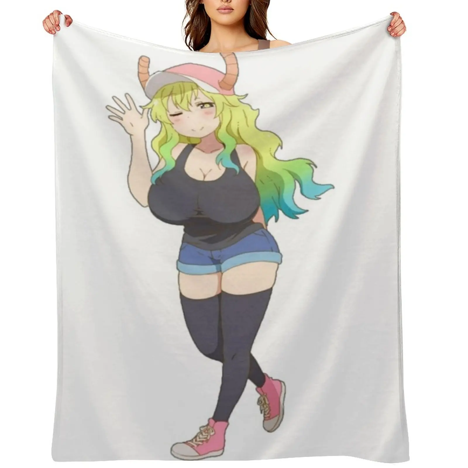 

Lucoa Kobayashi Maid Dragon Throw Blanket Bed blankets and throws Stuffeds For Decorative Sofa Blankets