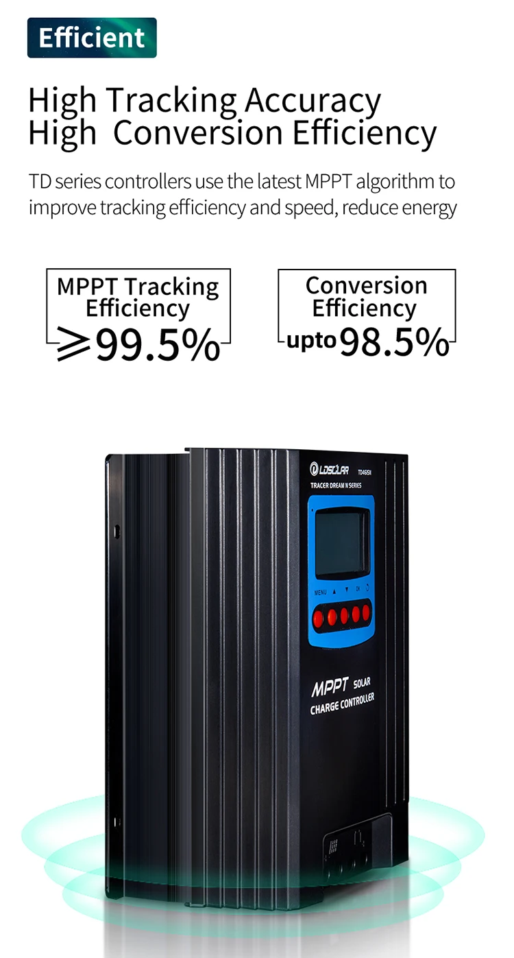 LDSOLAR 2024 new hot 50A 12V 24V 48V 150V BT WIFI off-grid MPPT Regulator Solar Charger Controller