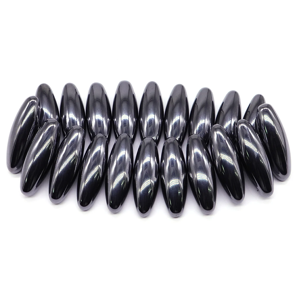 Magnetic Rugby Ball Tumbled Stones Therapy Relief Toy Oval Magnet Beads Set Health Care Ferrite Massager Hematite Home Decor