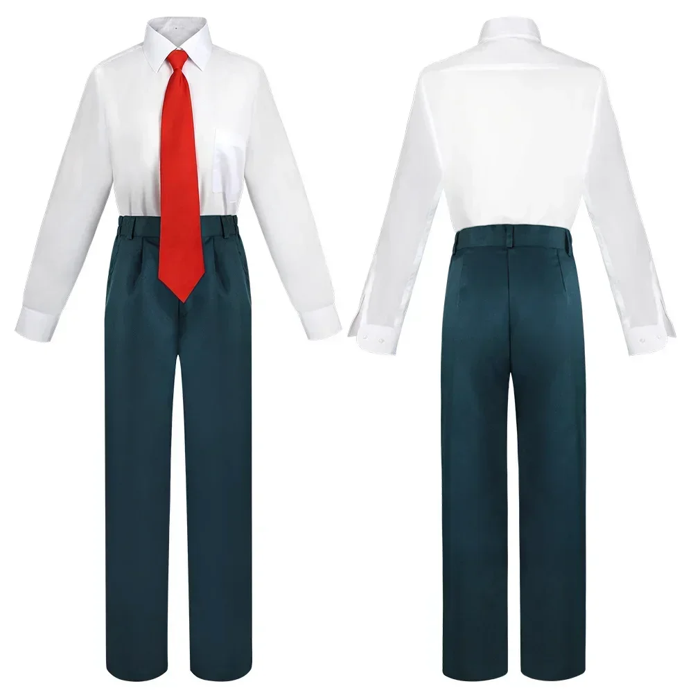 My Hero Academia Anime Midoriya Izuku Cosplay Costume Todoroki Shoto School Uniform Set Wig Suit Unisex Halloween Role Play view 4
