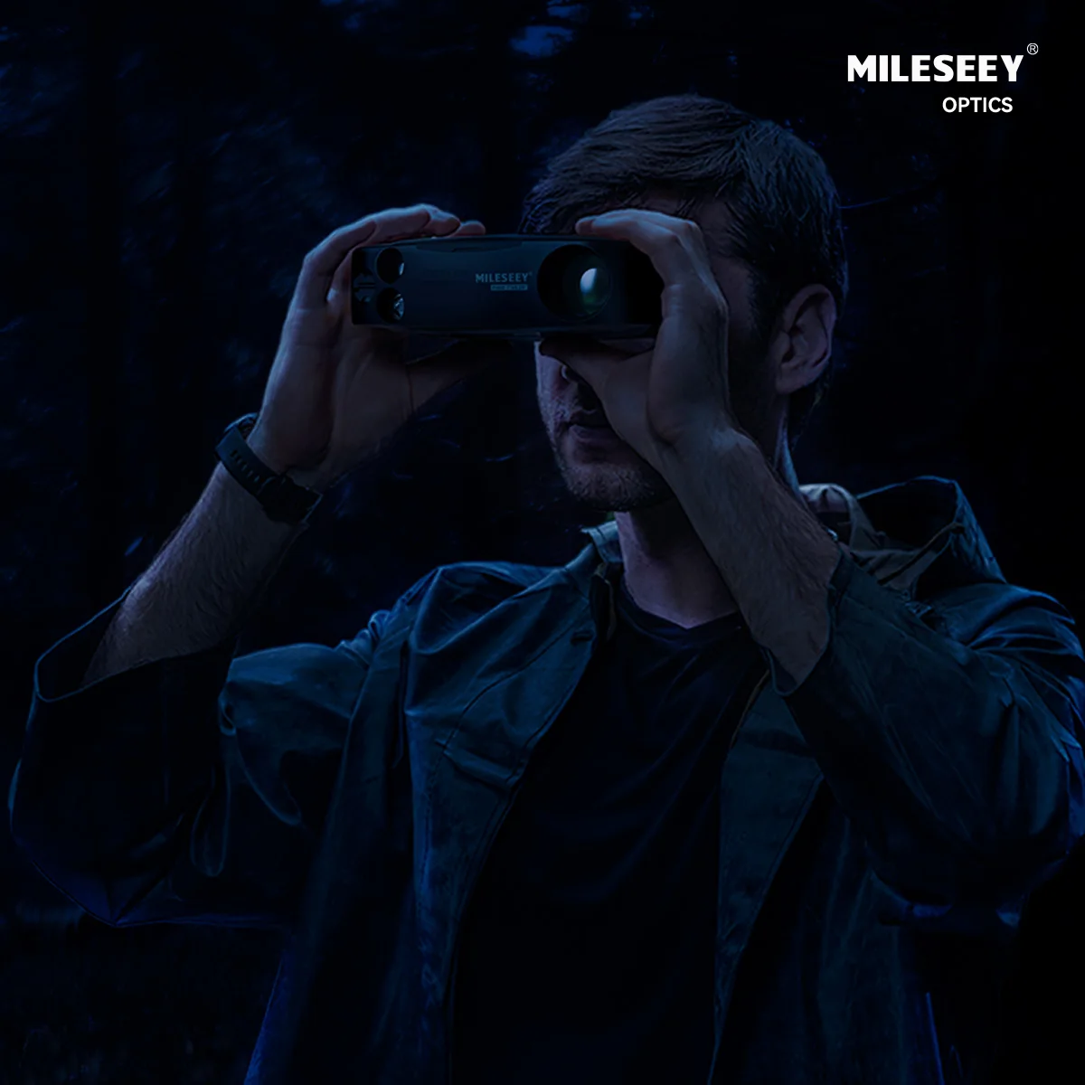 MiLESEEY BNV20 Infrared Binoculars, 5X Optical Amplification and 8X Digital Amplification Hunting Binoculars