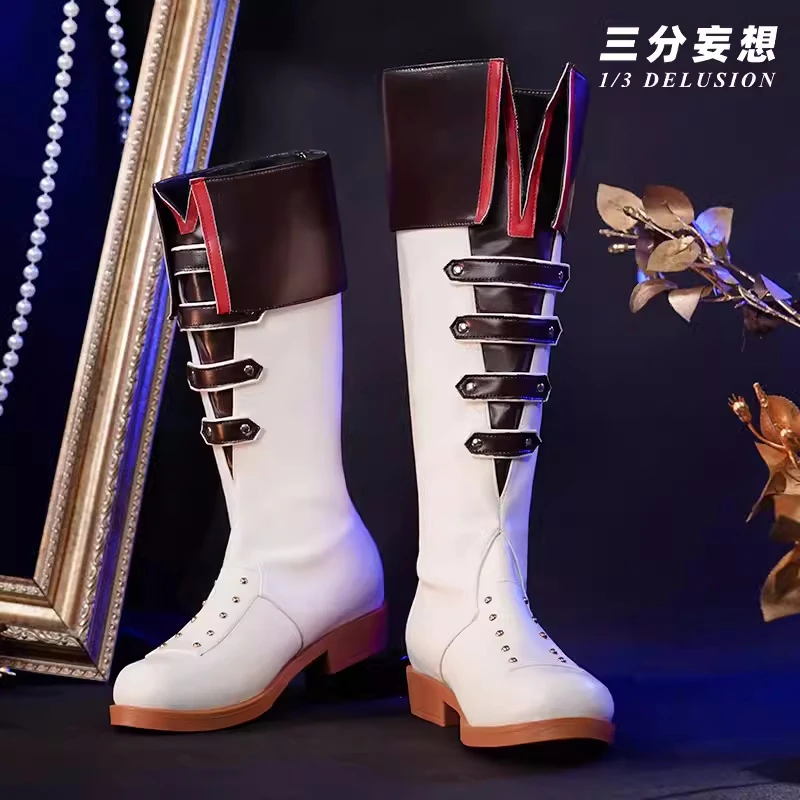 Genshin Impact Tartaglia Sapatos Cosplay, Carnival Role Play, Comic-con Party Cos Acessórios, Symphony Concert Boots, Quente