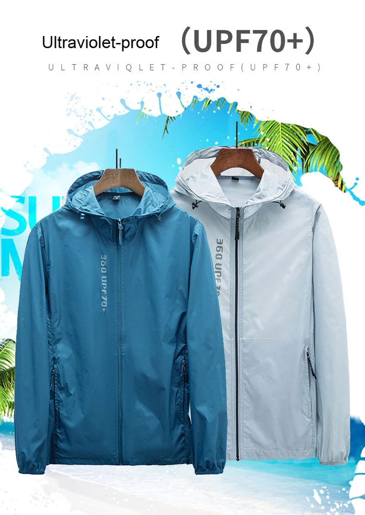 TRVLWEGO Freizeitjacken für Herren, regensichere Fahrradjacke, winddicht, ultraleicht, Windjacke, UPF70+, Lauf- und Wandermantel – Detail 12