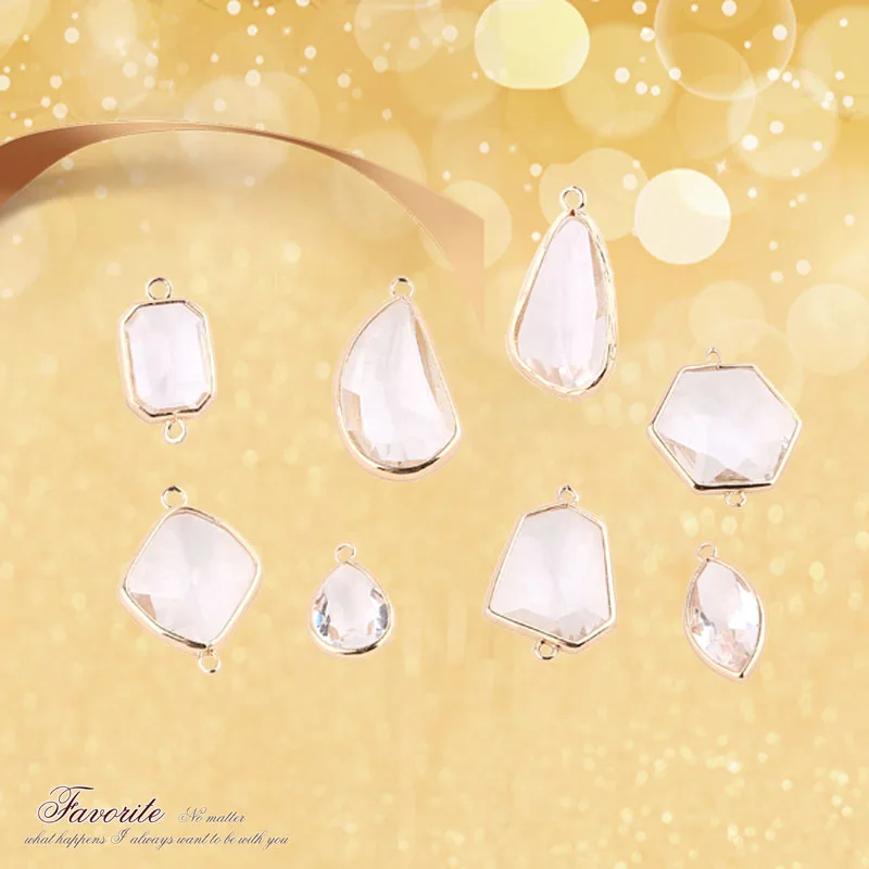 1-шт-ювелирные-аксессуары-«сделай-сам»-простой-сплав-капли-воды-нерегулярный-многоугольник-серьги-подвески-с-белыми-кристаллами-подвески-из-материала-ручной-работы