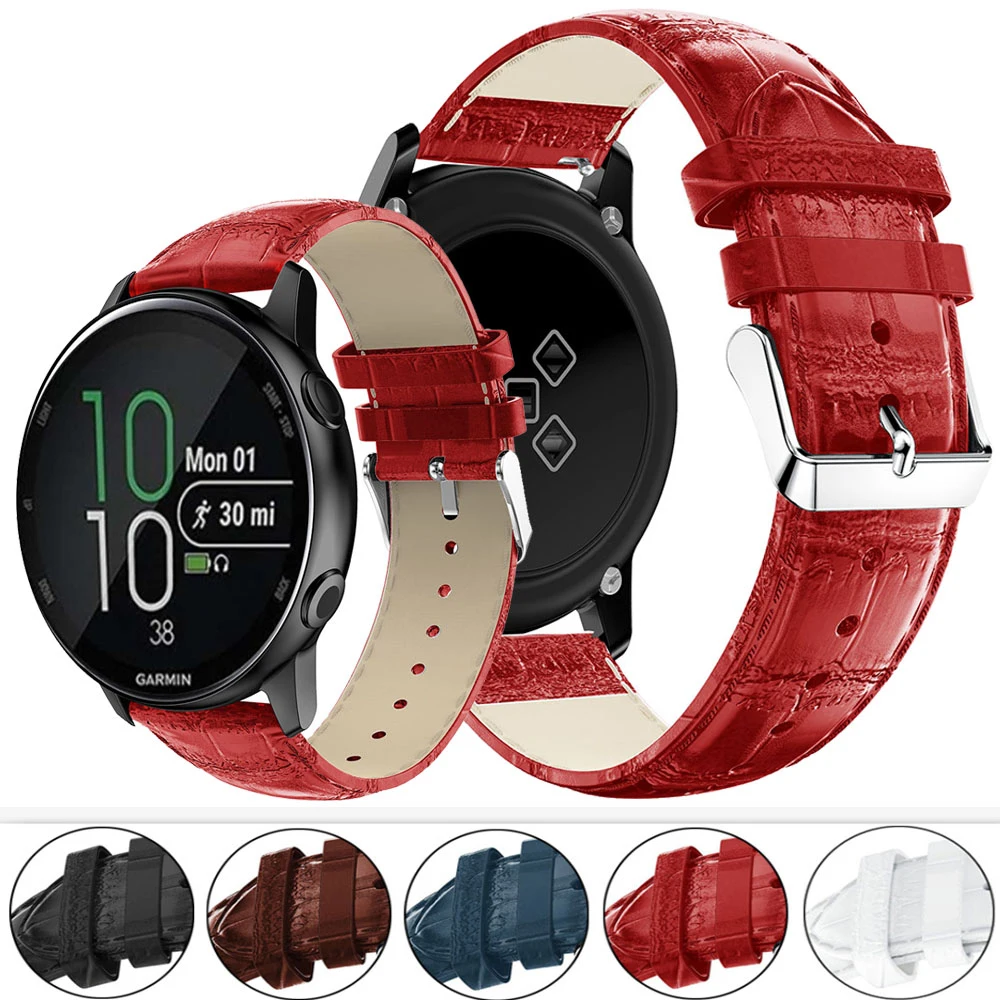 

Ремешок из ПУ кожи для Ticwatch Pro 2020/Pro 3 GPS/E2/S2, кожаный браслет для наручных часов TicWatch E Tic Watch 2 C2 Correa, 18 мм 20 мм 22 мм