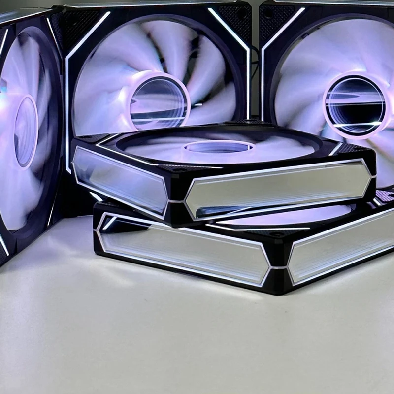 Сторона вентилятора корпуса Prism 6Pro, синхронизированный ШИМ, интеллектуальный контроль температуры, белый