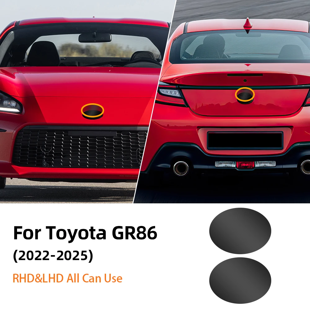 For Toyota GR86 2022 2023 2024 2025 Car Front on Emblem Pre Cut Dark Smoked TPU Protection Film Anti-scratch Exterior Sticker - view 2