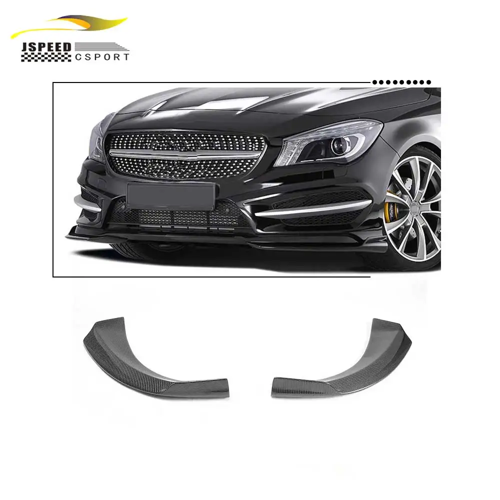 

Suitable for C117 CLA P carbon fiber front lip spoiler Suitable for Mercedes BEN Z C117 CLA50 260 45