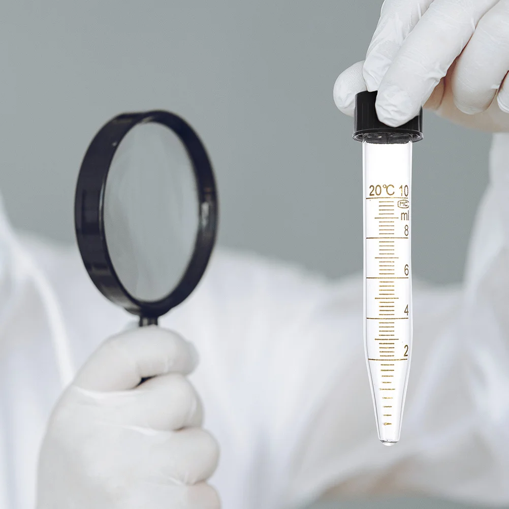 

5Pcs 10Ml Centrifuge Tubes Bottom High Transparency for Molecular Biology Lab Scientific Experiment Tools