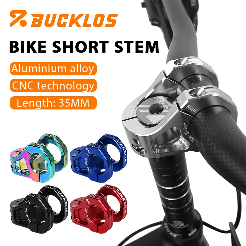 

BUCKLOS 35 мм вынос велосипеда короткий вынос велосипеда из алюминиевого сплава высокопрочный Mtb стол на руль для DH дорожный Mtb велосипед Запчасти для велосипеда