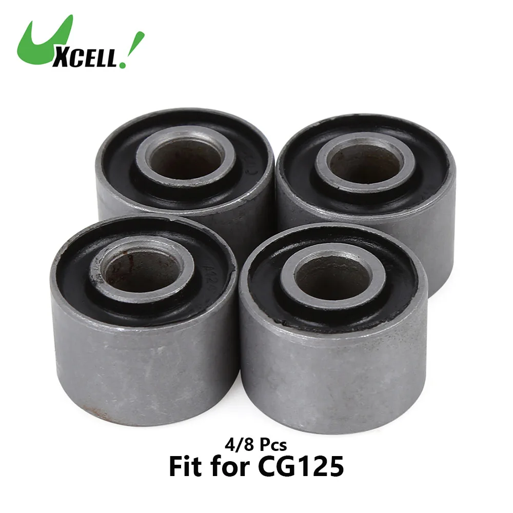 uxcell 4 Pcs 10mm Inner Dia Motorbike Shock Absorber Bushing Metal Anti-corrosion Fit For Honda CG125