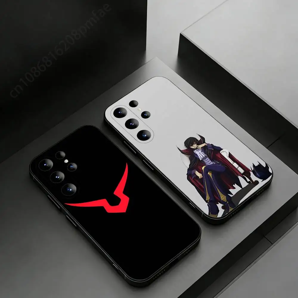

Anime Comic C-Code Geass Phone case for Samsung Galaxy S24,25,26,23 22,21,S20 Plus Ultra FE soft fundas cases