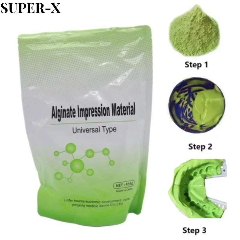 Dental Alginate Impression Material High Precision Impression Material Plaster Putty Jaw Teeth Model Impressing 500g