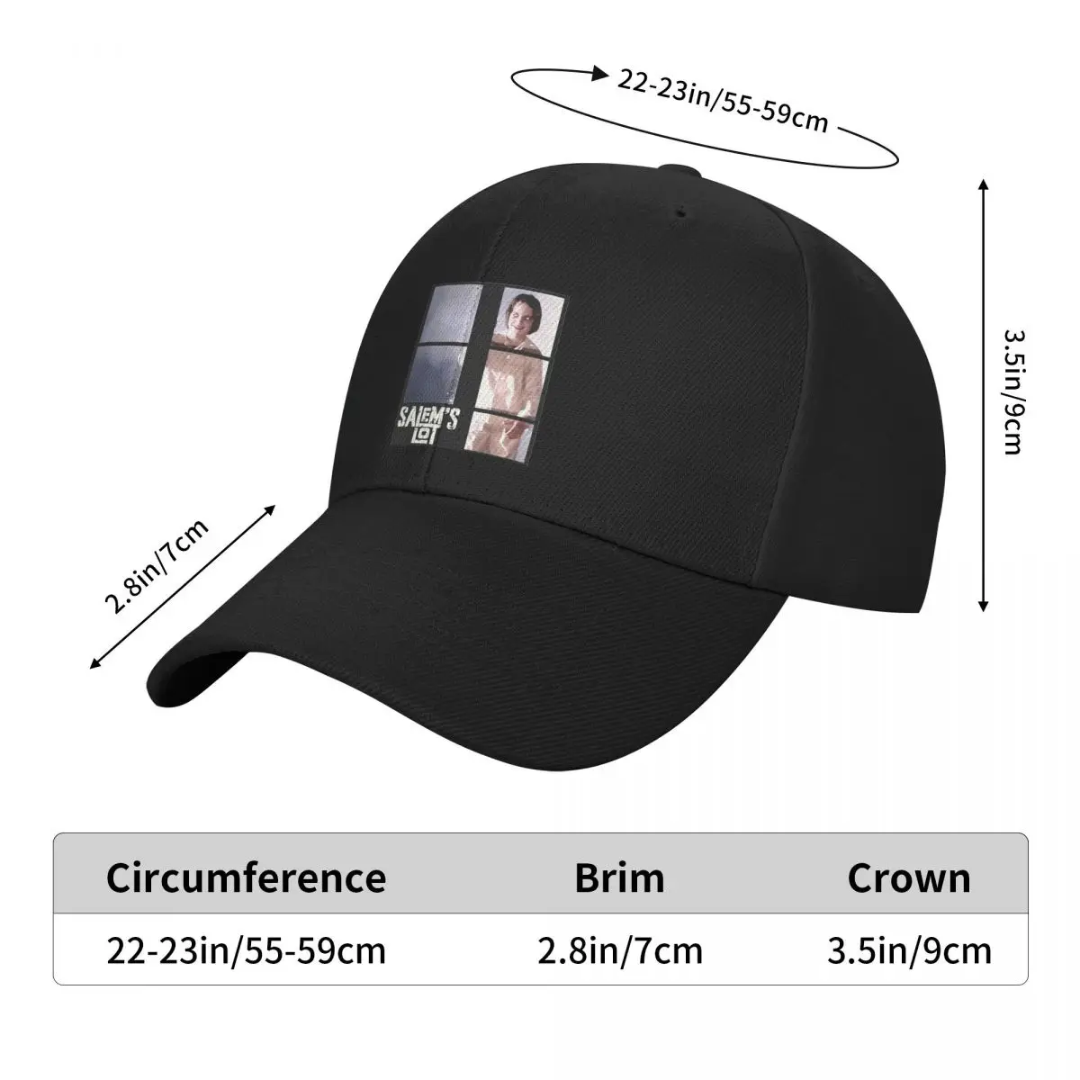 Salem's Lot Boy In The Window CasAdvantages, Bonnet en polyester, Chapeau à la mode, Convient pour 03/Nice Gift