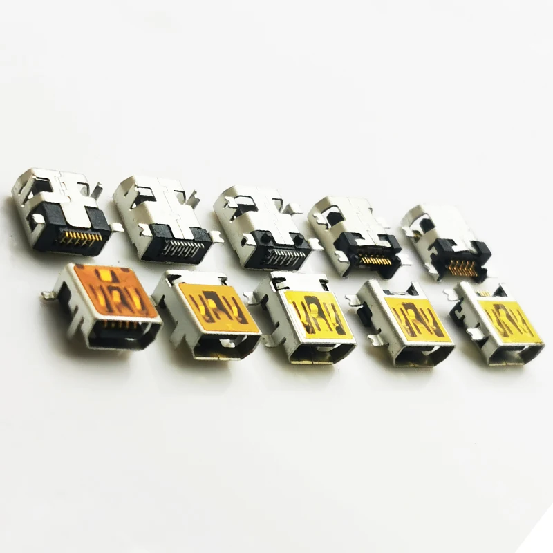 10PCS Mini USB Connector 10PIN Female Socket For Phone Tail Charging USB Jack SMT DIP SInk Board Type