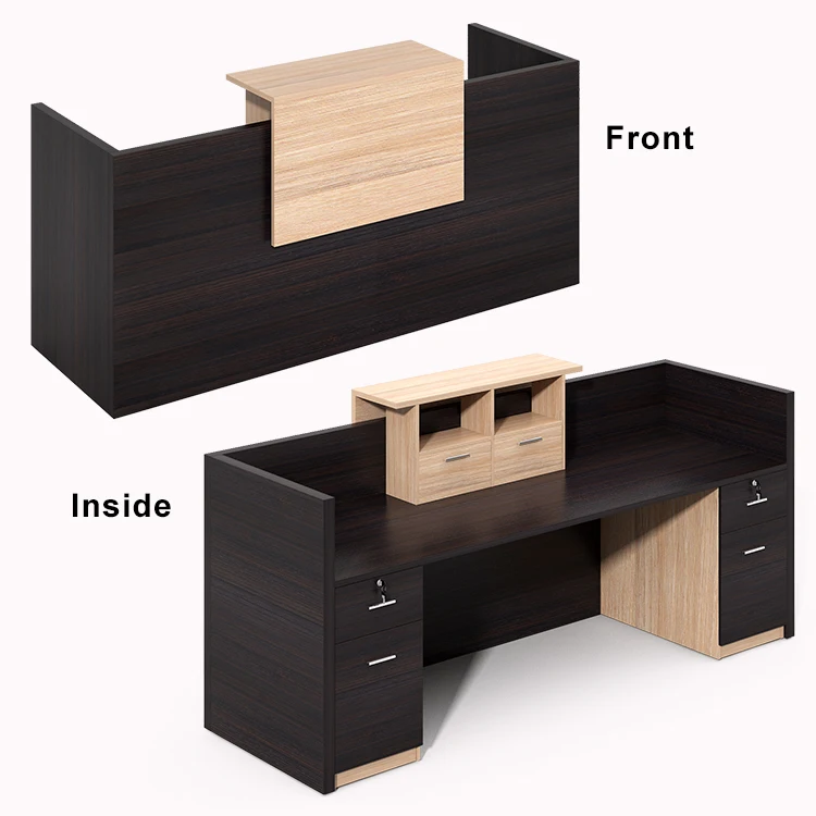 مكتب استقبال حديث بلونين قابل للتعديل مكتب تسجيل المدفوعات النقدية استقبال الفندق #3