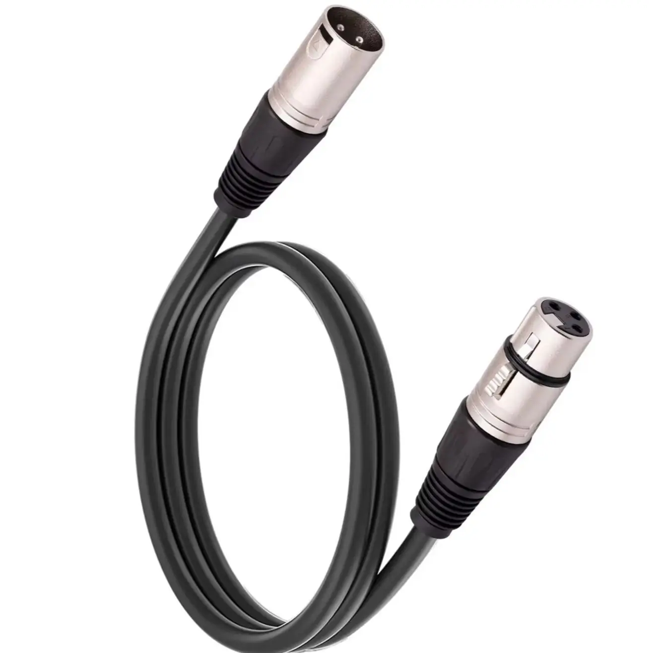Cable XLR de 3 pines para micrófono, cañón de sonido, enchufe de Cable de extensión XLR, Cable Mikrofon para amplificadores mezcladores de Audio, Cable XLR