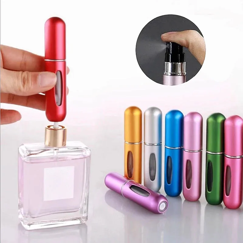 5ml High Quality Mini Perfume Atomizer Portable Liquid Container For Cosmetics Spray Bottle Refillable Traveler Atomiser Sprayer