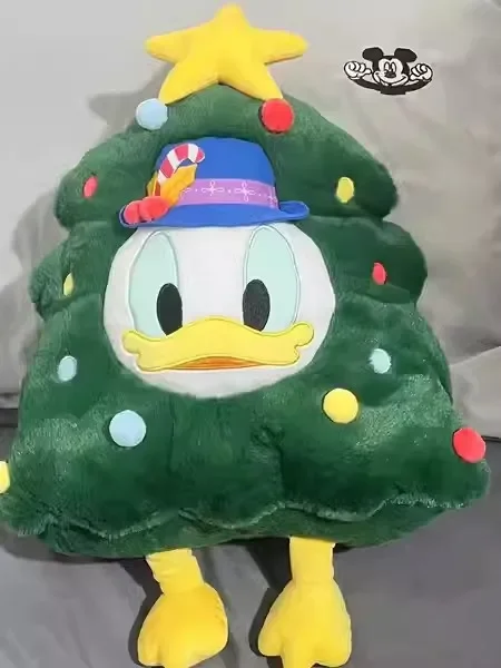 Disney-Pato Donald Árvore De Natal Brinquedo De Pelúcia, Sofá Travesseiro, Almofada, Pp Algodão Recheado Boneca, Desktop Ornamentos, Presentes