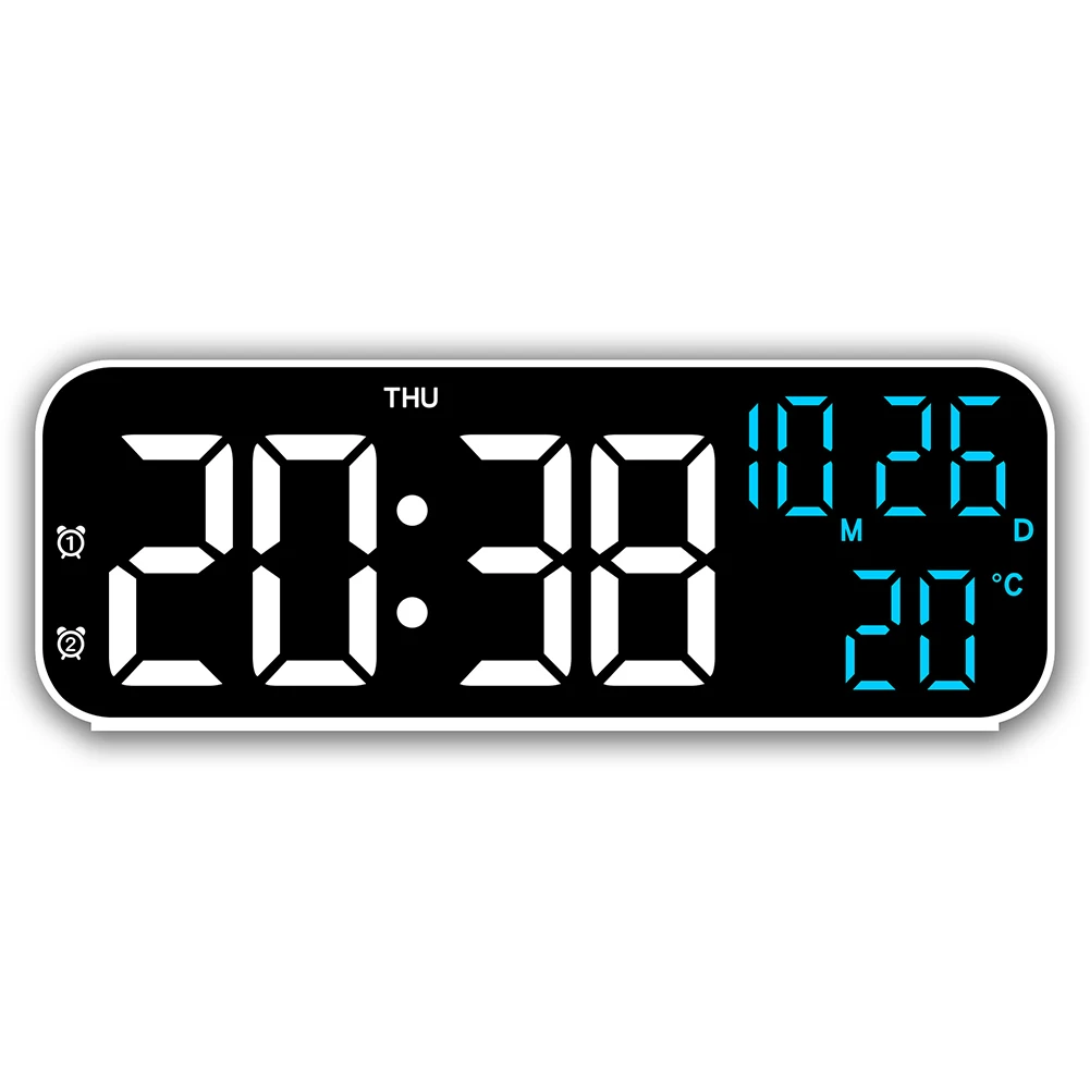 

Displays Date Electronic Clock LED Screen Light Brightness Day Of The Week Digital Alarm Clock Electronic Clock