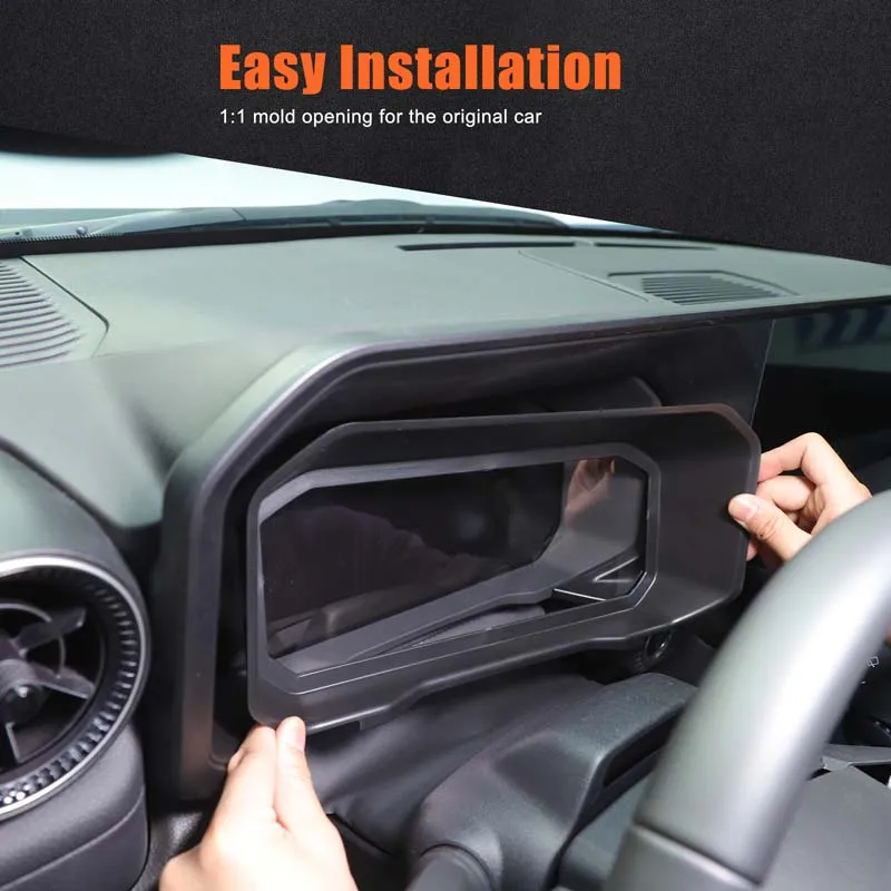 

1Pcs ABS Matt Black For Toyota Land Cruiser Prado 250 LC250 2024+ Car Dashboard Frame Protection Cover Sticker Car Accessories