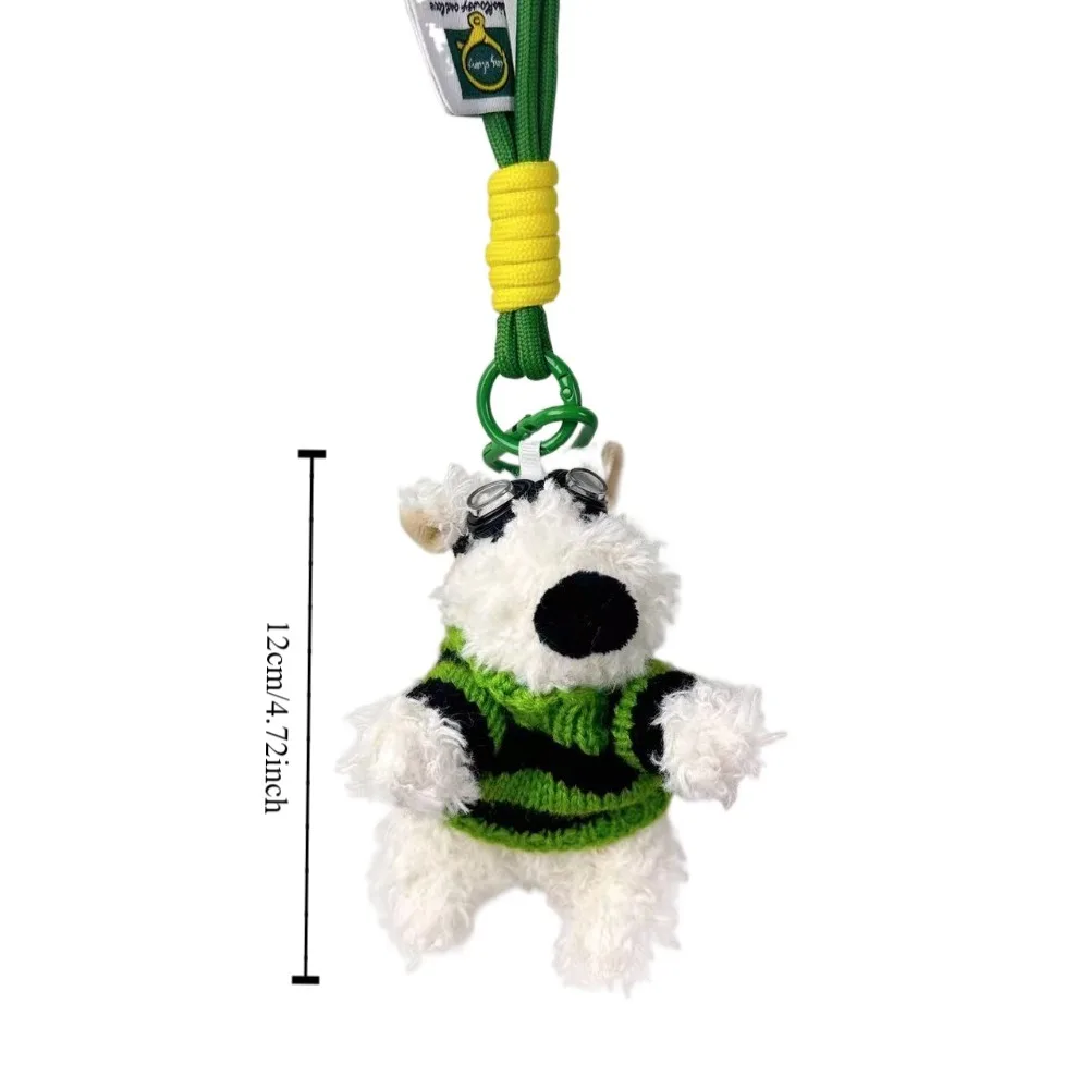 Wypchane pluszowe lalki dla psów Breloczek do kluczy Cartoon Animal Car Pendant Małe breloczki dla lalek Dog Dolls Plush Furry Puppy Breloczek do kluczy