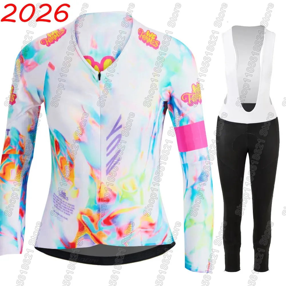 2026-we-femmesチーム-サイクリングジャージセット-女性用-夏冬用ウェア-メンズ-長袖-mtb-バイク-ロードパンツ-ビブパンツ-サイクリズモ