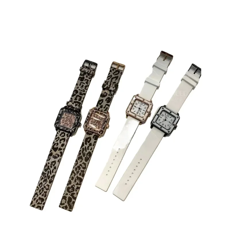 WENEED light luxury niche square large dial watch women's 2024 new leopard print domineering fashion trend women's watch