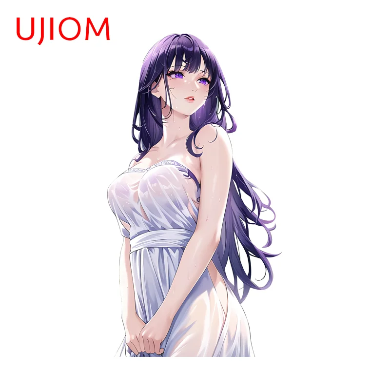 Autocollant mural UJIOM Genshin Impact Raiden Shogun, joli et séduisant, amusant, décoratif, pour boîtier d'ordinateur, papiers peints